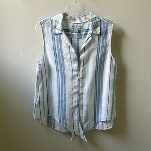 Tommy Bahama Sleeveless Blouse Top Size M